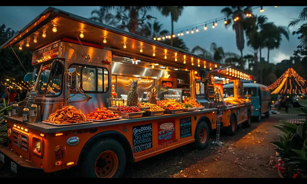 Birthday party food truck