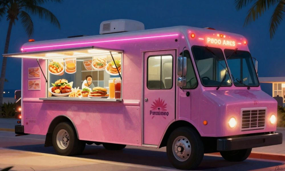 Book a food truck at pompano beach florida