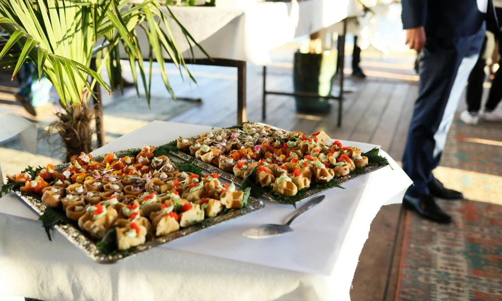 Outdoor event catering